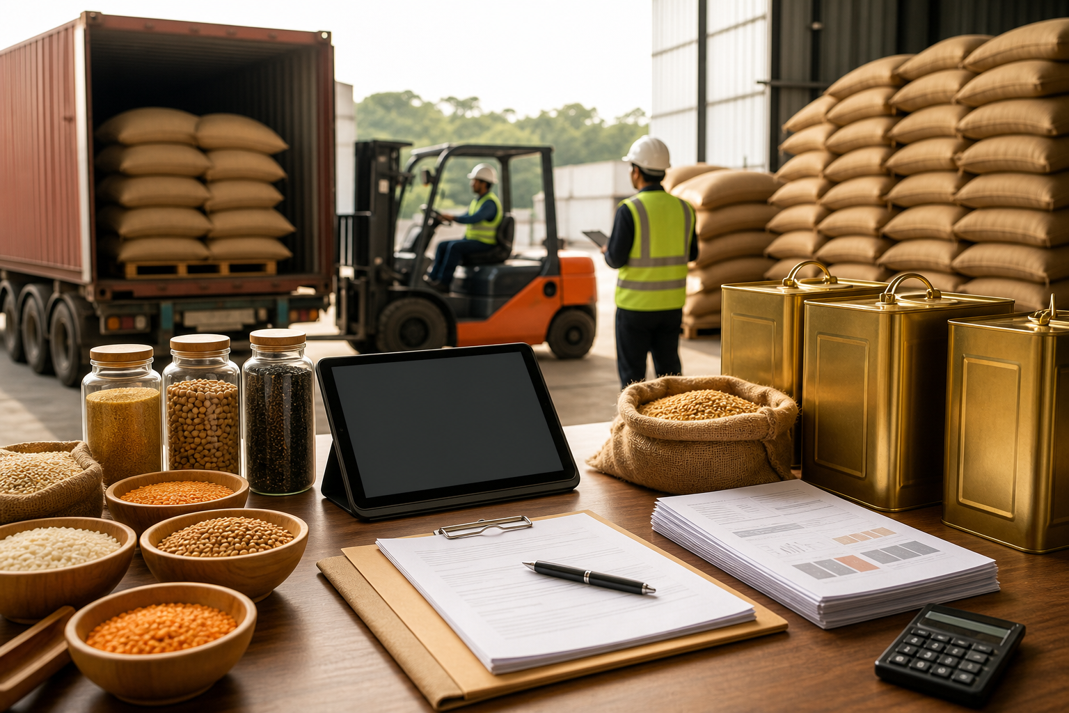 Supply chain coordination desk for agro commodities